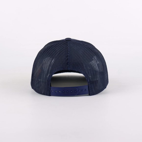 Man Blue Classic Mesh Panels Vintage Baseball Cap - Picture 3 of 6